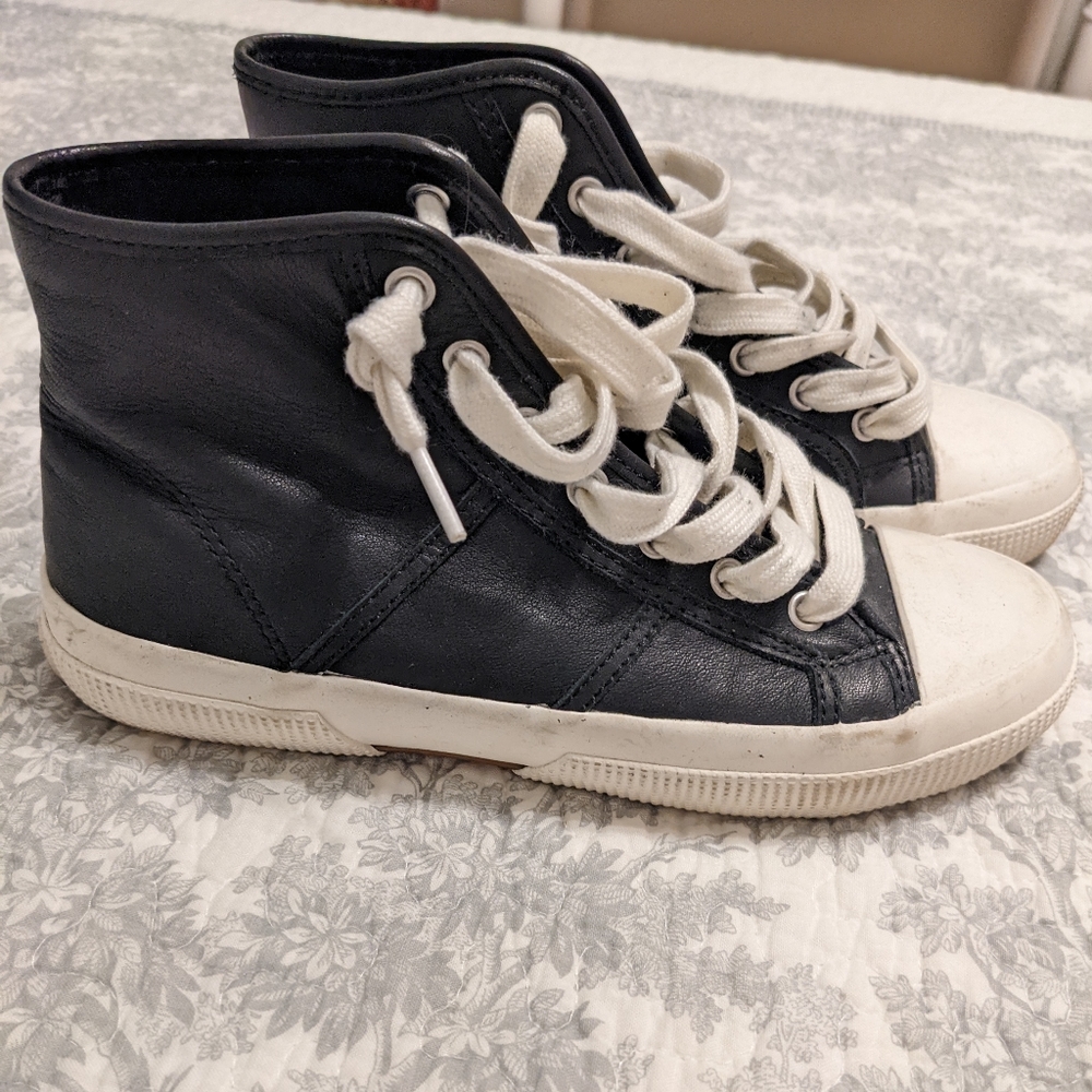 Ralph Lauren leather high top size 5